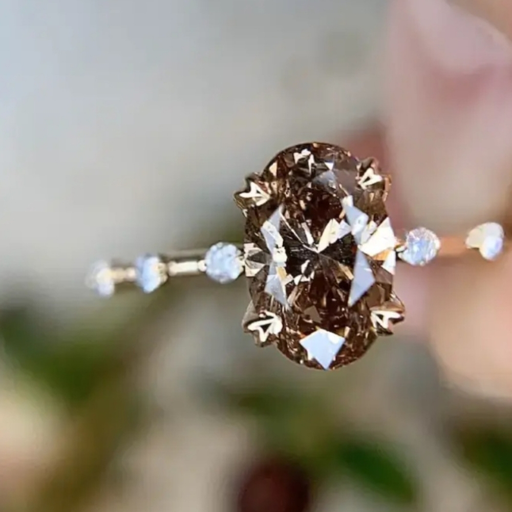 🏷SALE. 14k Gold Plated simulated stone Size 7 New. Fast Ship. Final Price😊
